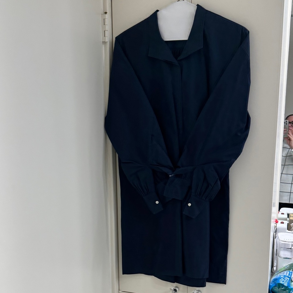 Women's Ann Mashburn Navy Blue shirt dress